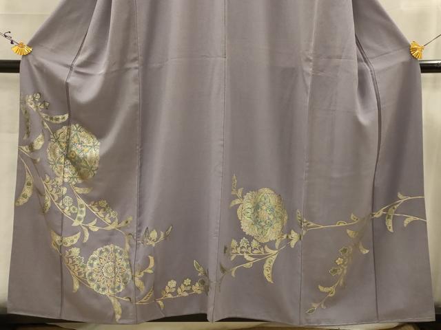 平和屋着物■色留訪問着　正倉院花文　金彩　正絹　逸品　AABJ7795sx