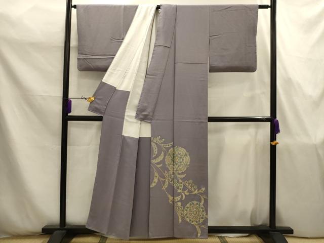 平和屋着物■色留訪問着　正倉院花文　金彩　正絹　逸品　AABJ7795sx