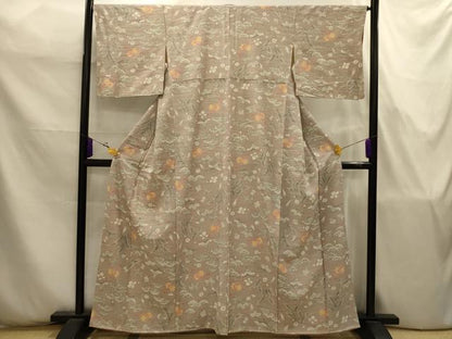 平和屋着物■上質な小紋　松竹梅宝づくし　正絹　逸品　AABJ7798sx