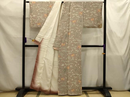 平和屋着物■上質な小紋　松竹梅宝づくし　正絹　逸品　AABJ7798sx