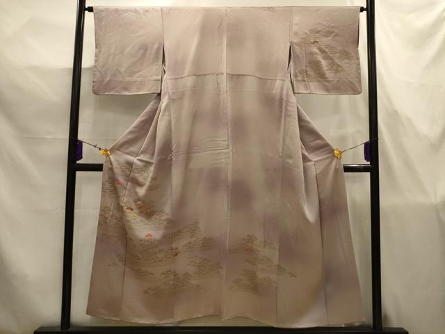 平和屋着物■訪問着　刺繍　浜松文　暈し染め　金糸　金彩　正絹　逸品　AABJ7806sx