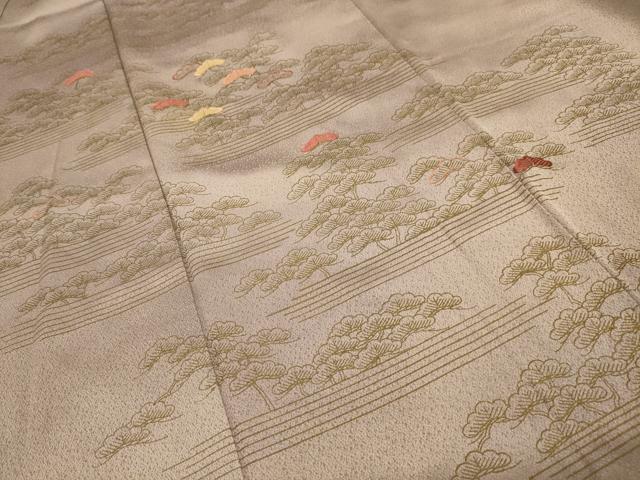 平和屋着物■訪問着　刺繍　浜松文　暈し染め　金糸　金彩　正絹　逸品　AABJ7806sx