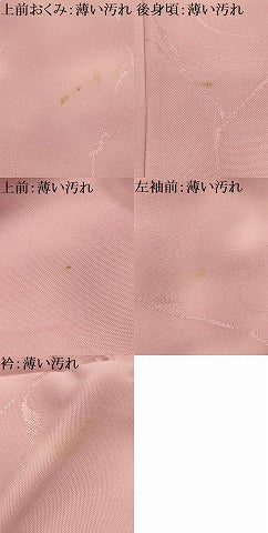 平和屋着物■上質な小紋　枝花地紋　暈し染め　正絹　逸品　AABJ7812sx