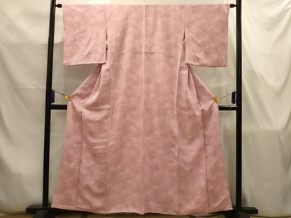 平和屋着物■上質な小紋　枝花地紋　暈し染め　正絹　逸品　AABJ7812sx