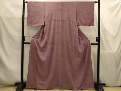 平和屋着物■江戸小紋　草花文　正絹　逸品　AABJ7814sx
