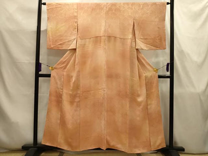平和屋着物■上質な小紋　松葉青海波　暈し染め　正絹　逸品　AABJ7815sx