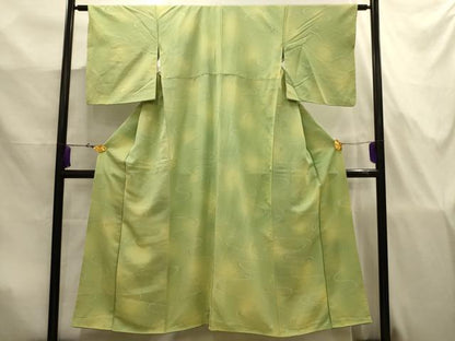 平和屋着物■上質な小紋　地紋起こし　流水文　暈し染め　正絹　逸品　AABJ7816sx