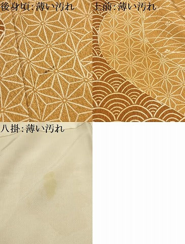 平和屋着物■上質な小紋　流水吉祥文　正絹　逸品　AABJ7817sx