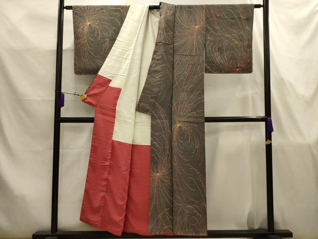 平和屋着物■江戸小紋　乱菊　正絹　逸品　AABJ7820sx