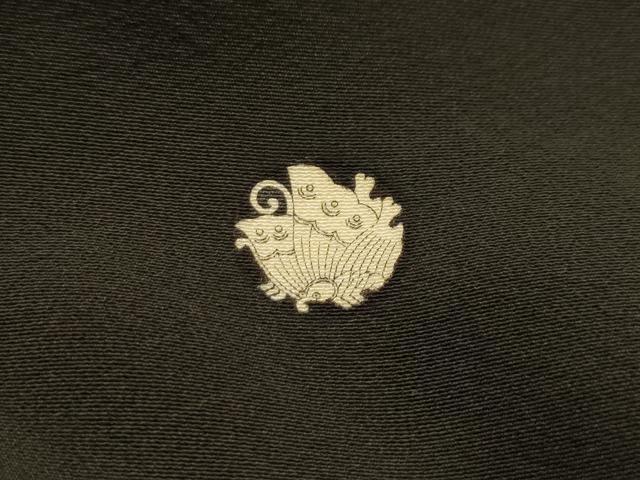 平和屋着物■豪華黒留袖　作家物　松竹梅飛鳥風景文　正絹　逸品　AABJ7823sx