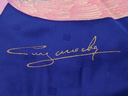平和屋着物■Guy Laroche　ギ・ラロッシュ　振袖　孔雀文　金銀彩　正絹　逸品　AABJ7836sx