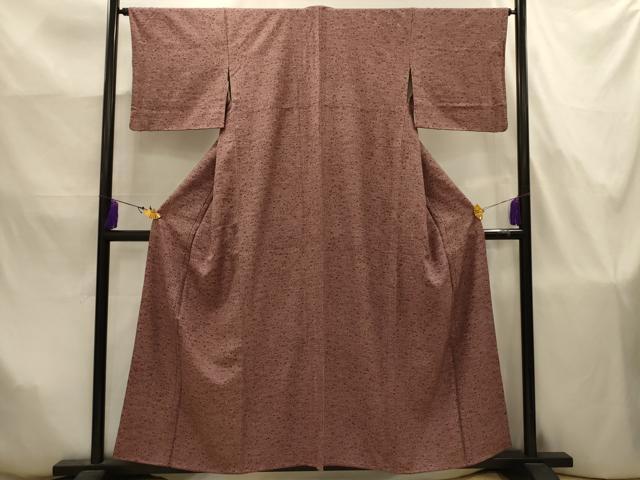 平和屋着物■上質な小紋　鳳凰花唐草文　正絹　逸品　AABJ7840sx