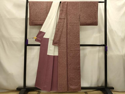 平和屋着物■上質な小紋　鳳凰花唐草文　正絹　逸品　AABJ7840sx