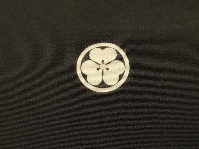 平和屋着物■豪華黒留袖　刺繍　笹竹飛鳥文　金糸　正絹　逸品　AABJ7843sx
