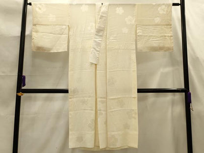 平和屋着物■長襦袢　無双仕立て　絞り　舞梅文　正絹　逸品　AABJ7844sx