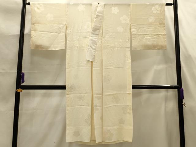 平和屋着物■長襦袢　無双仕立て　絞り　舞梅文　正絹　逸品　AABJ7844sx