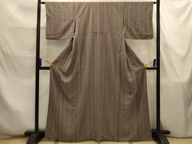 平和屋着物■上質な小紋　間道　正絹　逸品　AABJ7852sx