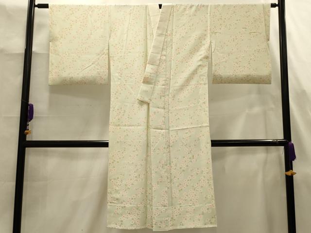 平和屋着物■長襦袢　無双仕立て　草花文　正絹　逸品　AABJ7865sx