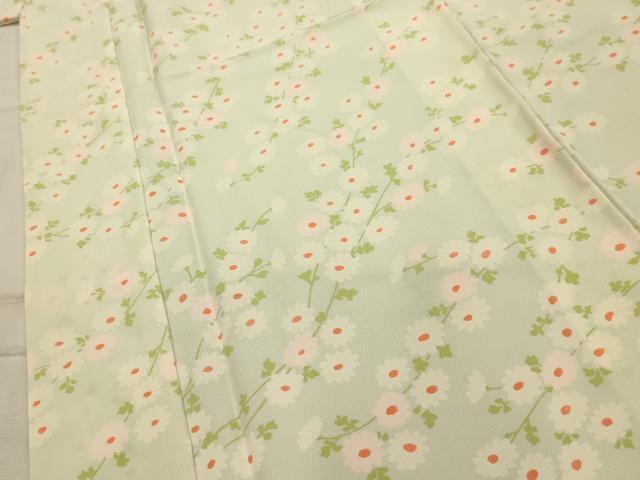 平和屋着物■長襦袢　無双仕立て　草花文　正絹　逸品　AABJ7865sx