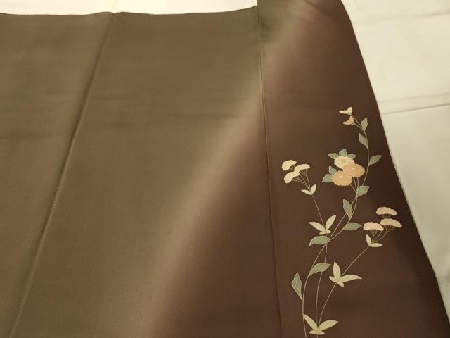 平和屋着物■訪問着　駒刺繍　雪輪花文　暈し染め　金彩　正絹　逸品　AABJ7866sx