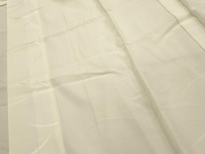 平和屋着物■長襦袢　無双仕立て　雪芝文　生成り色　正絹　逸品　AABJ7875sx