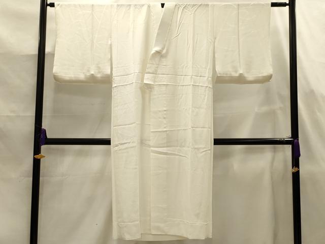 平和屋着物■長襦袢　無双仕立て　雪芝文　生成り色　正絹　逸品　AABJ7875sx