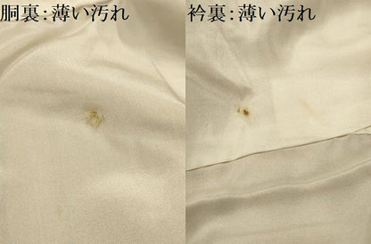 平和屋着物■上質な紬　琉球絣文様　正絹　逸品　AABJ7877sx