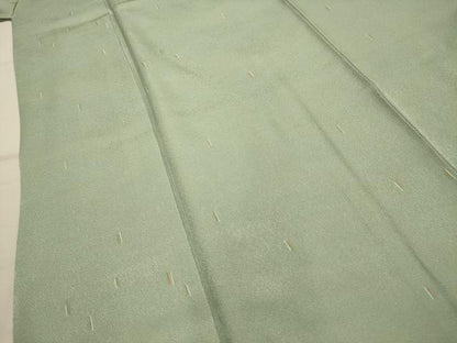 平和屋着物■上質な小紋　絣文様　正絹　逸品　AABJ7880sx