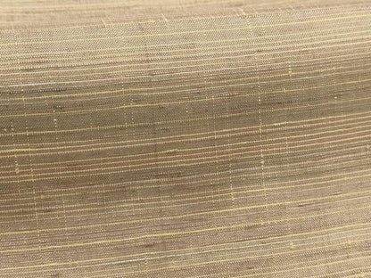 平和屋着物■上質な紬　横段文　正絹　逸品　AABJ7885sx