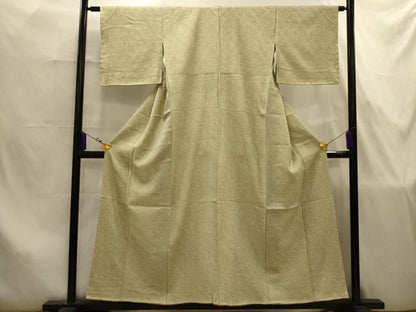 平和屋着物■大変加工の良い総絞り小紋　正絹　逸品　AABJ7889sx