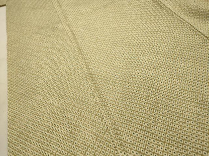 平和屋着物■大変加工の良い総絞り小紋　正絹　逸品　AABJ7889sx