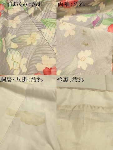 平和屋着物■豪華振袖　流水花文　金彩　正絹　逸品　AABJ7890sx