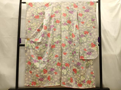 平和屋着物■豪華振袖　流水花文　金彩　正絹　逸品　AABJ7890sx
