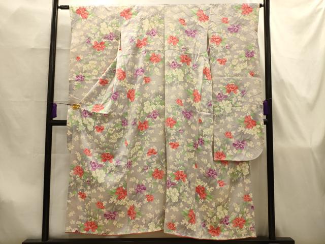 平和屋着物■豪華振袖　流水花文　金彩　正絹　逸品　AABJ7890sx