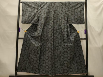 平和屋着物■本場大島紬　7マルキ　有栖川文様　正絹　逸品　AABJ7904sx