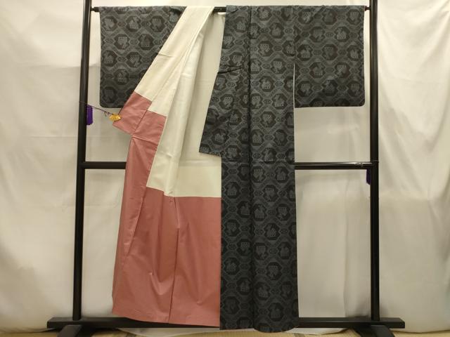 平和屋着物■本場大島紬　7マルキ　有栖川文様　正絹　逸品　AABJ7904sx