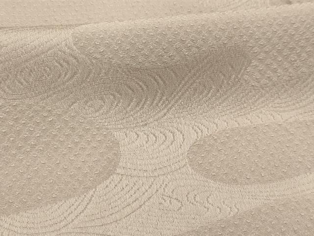 平和屋着物■上質な色無地　絞り　霞取り流水地紋　薄梅鼠色　正絹　逸品　AABJ7906sx