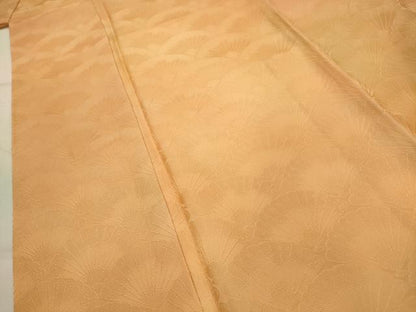 平和屋着物■上質な小紋　檜扇青海波地紋　暈し染め　正絹　逸品　AABJ7916sx