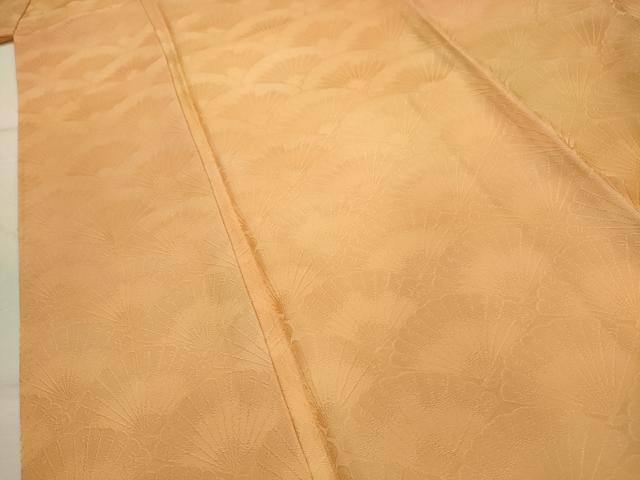平和屋着物■上質な小紋　檜扇青海波地紋　暈し染め　正絹　逸品　AABJ7916sx
