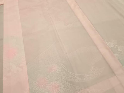 平和屋着物■振袖用長襦袢　無双仕立て　花車文　暈し染め　洗える着物　AABJ7920sx