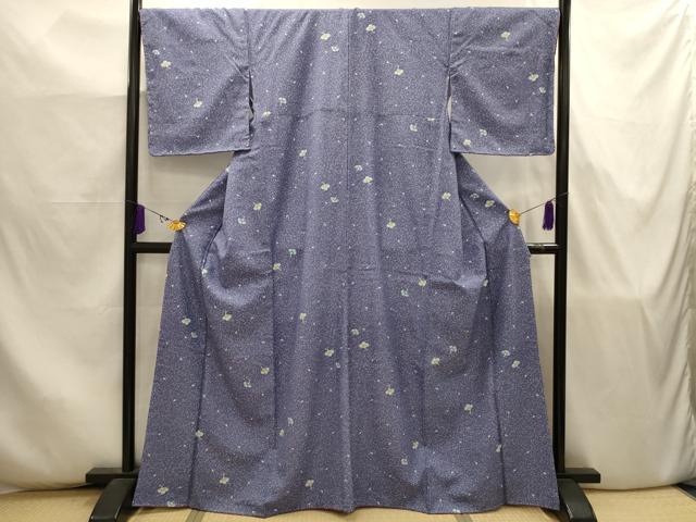 平和屋着物■小紋　舞花文　洗える着物　AABJ7922sx