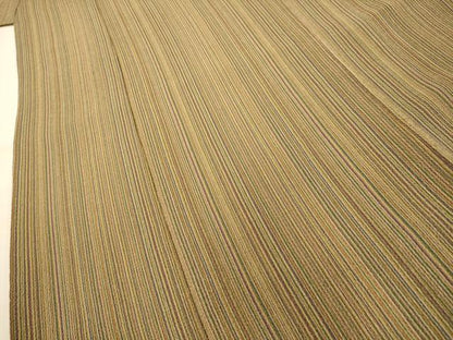 平和屋着物■上質な小紋　間道　鬼しぼ縮緬　正絹　逸品　AABJ7936sx