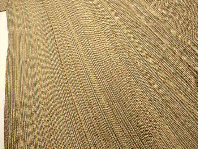 平和屋着物■上質な小紋　間道　鬼しぼ縮緬　正絹　逸品　AABJ7936sx