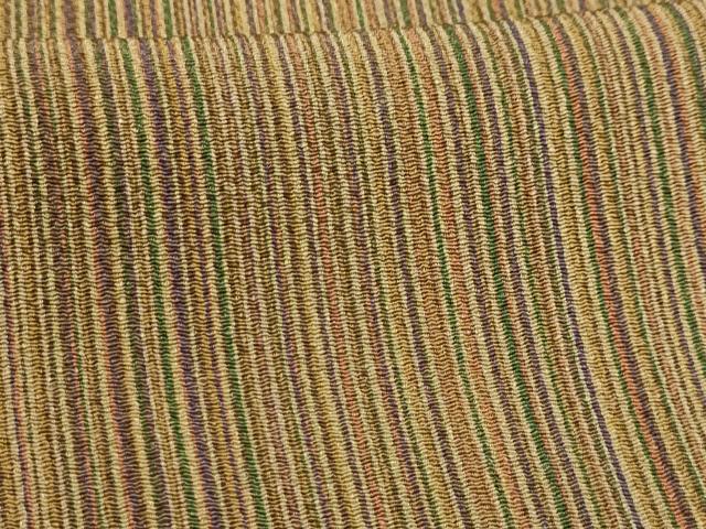 平和屋着物■上質な小紋　間道　鬼しぼ縮緬　正絹　逸品　AABJ7936sx