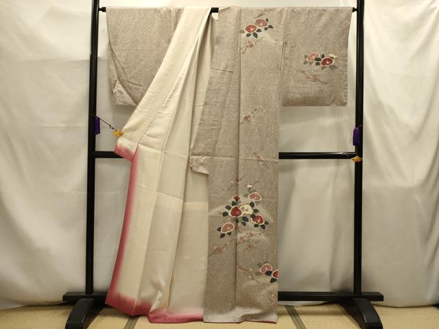 平和屋着物■訪問着　枝椿　金彩　正絹　逸品　AABJ7946sx