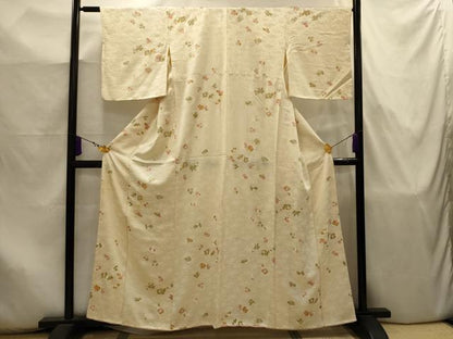 平和屋着物■上質な小紋　舞花文　金彩　正絹　逸品　AABJ7947sx