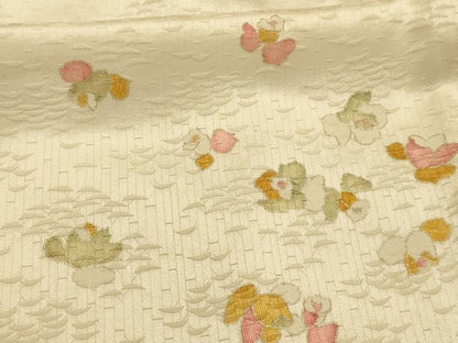 平和屋着物■上質な小紋　舞花文　金彩　正絹　逸品　AABJ7947sx