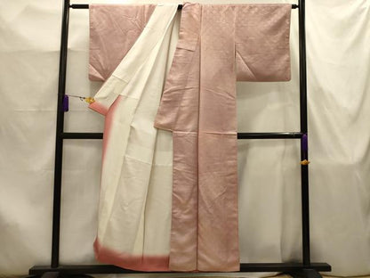 平和屋着物■上質な小紋　青海波　暈し染め　正絹　逸品　AABJ7948sx