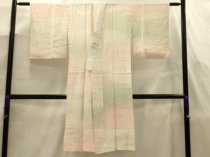 平和屋着物■長襦袢　無双仕立て　重ね山文　暈し染め　正絹　逸品　AABJ7950sx