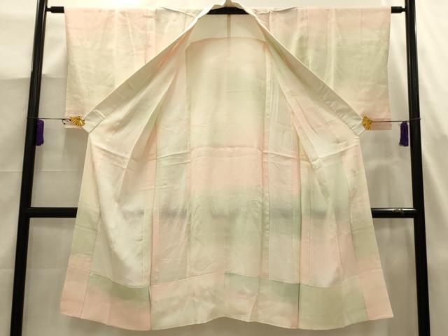 平和屋着物■長襦袢　無双仕立て　重ね山文　暈し染め　正絹　逸品　AABJ7950sx